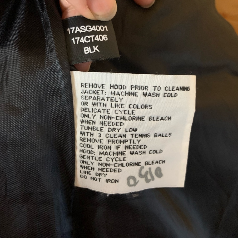 Kenneth Cole New York‎ Down Black Puffer Jacket Trench Medium Elegant Old Money - Picture 7 of 9